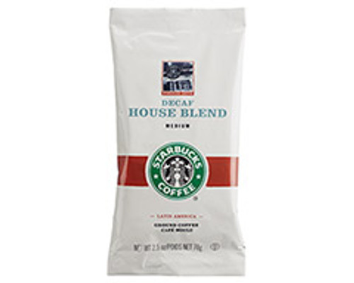 Coffee, House Blend, Decaf, 2-1/2 Oz Bag, 18/Bx