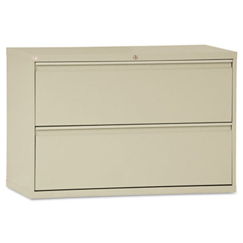 Two-Drawer Lateral File Cabinet, 42w x 19-1/4d x 28-3/8h, Putty