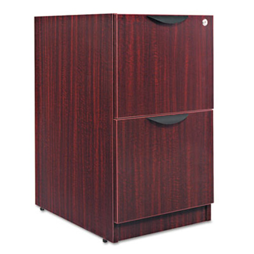 Valencia File/File Drawer Full Pedestal, 15 5/8w x 20 1/2d x 28 1/2h, Mahogany