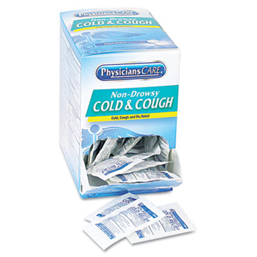 Cold and Cough Congestion Medication, Two-Pack, 50 Packs/Box