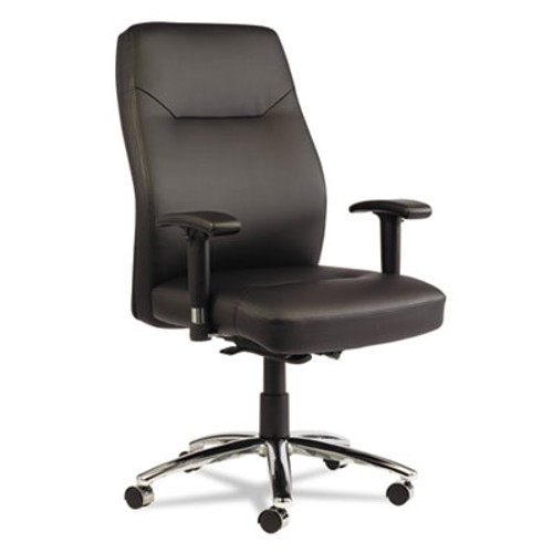 LC Leather Series Self-Adjusting Chair, Black