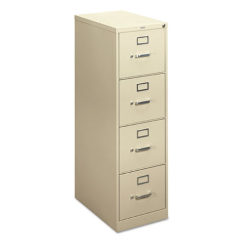 H410 Series Four-Drawer Locking Vertical File, 15w x 22d x 48-3/4h, Putty