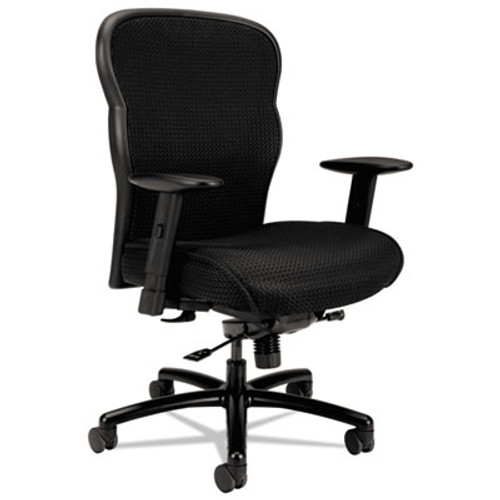 VL705 Series Big & Tall Mesh Chair, Mesh Back/Fabric Seat, Black