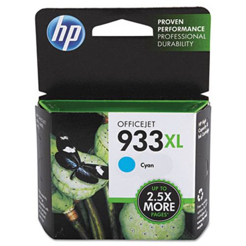 HP 933XL, (CN054AN) High Yield Cyan Original Ink Cartridge