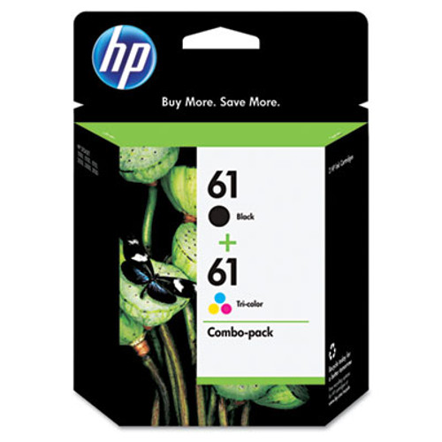 HP 61, (CR259FN) 2-pack Black/Tri-Color Original Ink Cartridges