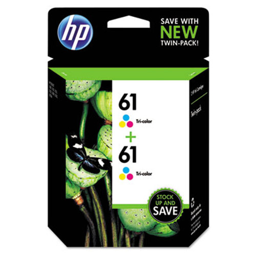 HP 61, (CZ074FN) 2-pack Tri-color Original Ink Cartridges
