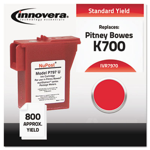 Compatible with 797-0 Postage Meter, 800 Page-Yield, Red