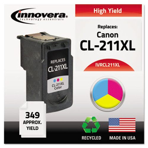 Remanufactured CL-211XL Ink, 349 Page-Yield, Color