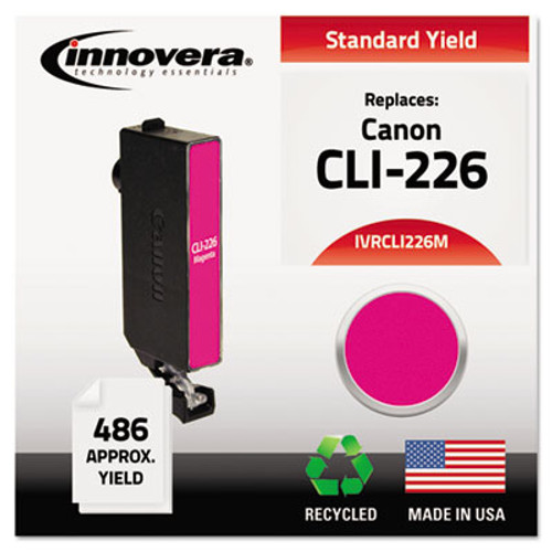 Remanufactured 4548B001 (CLI-226M) Ink, 486 Page-Yield, Magenta