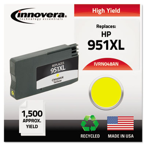Remanufactured (951XL), High-Yld Ink, 1500 Pg-Yield, Yellow