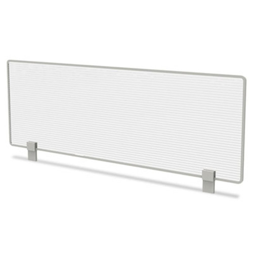 Trento Line Dividing Panel, Polycarbonate, 47-1/8 x 1 3/4 x 15-1/2, Translucent