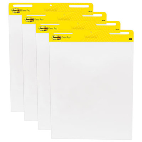 Self-Stick Easel Pads, 25 x 30, White, 4 30-Sheet Pads/Carton