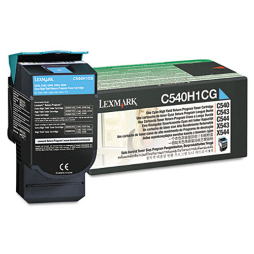 C540H1CG High-Yield Toner, 2000 Page-Yield, Cyan