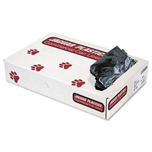 Low-Density Can Liners, 40-45 Gallon, .7mil, Black, 100/Carton