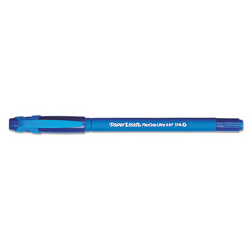 FlexGrip Ultra Ballpoint Stick Pen, Blue Ink, Fine, Dozen