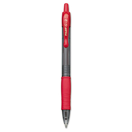 G2 Premium Retractable Gel Ink Pen, Refillable, Red Ink, 1mm, Dozen