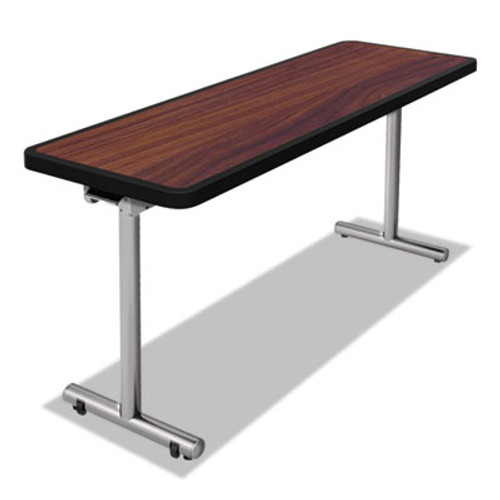 aero Mobile Folding Table, 60 x 24 x 29, Walnut