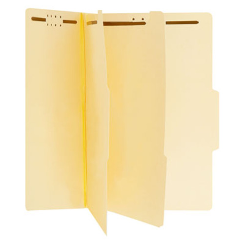 Manila Classification Folders, Letter, Six-Section, 15/Box