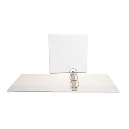 Deluxe Round Ring View Binder, 2" Capacity, White