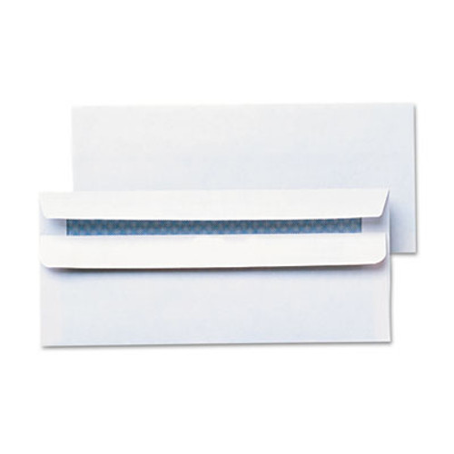 Self-Seal Business Envelope, Security Tint, #10, White, 500/Box