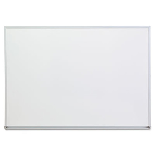 Dry Erase Board, Melamine, 48 x 36, Satin-Finished Aluminum Frame