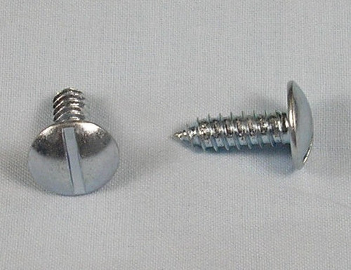 Slotted, Round Head, License Plate Screw 100/Pk