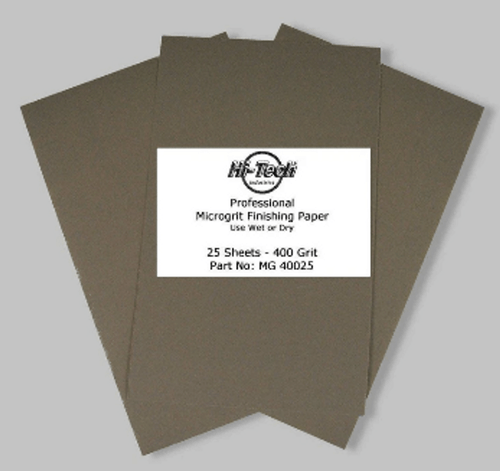 Wet/Dry Finishing Paper - 400 Grit - 25 Pack - 9"x5.5"