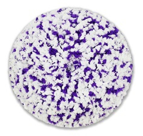 White/Purple MOFO Microfiber Buff Pad 6" x 1.5"