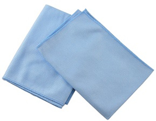 Microfiber Glass Cloth - 16" x 16" - Blue