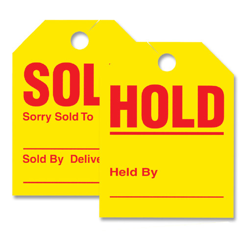 Hold / Sold Jumbo Mirror Hang Tags