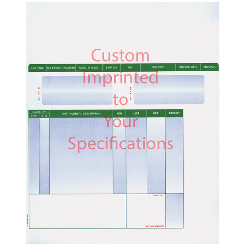 Laser Cut Sheets - Imprinted - 1 Color, 8 1/2" x 11", 500 Minimum