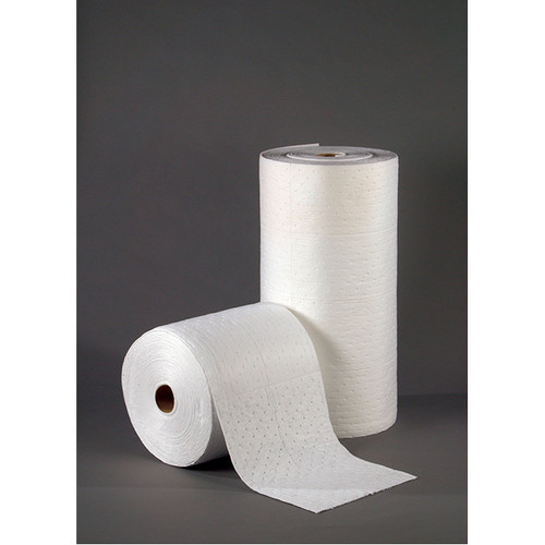 Oil Only (White) Meltblown Laminate (Low Lint) Rolls, 30" x 150', 1 per Roll