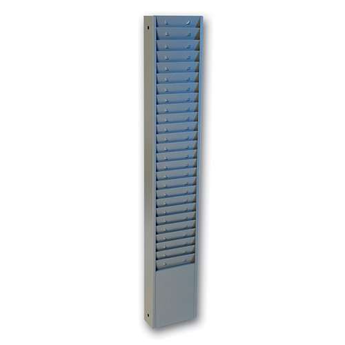 Job Ticket/Time Card Rack, 5" x 1 3/4" x 31 5/8" (25 Pockets), 1 Each