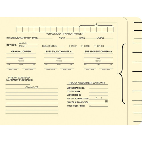 File Right Color-Code File Folders - Imprinted - 1 Color, 9 1/2" x 12 5/8", 500 Per Box