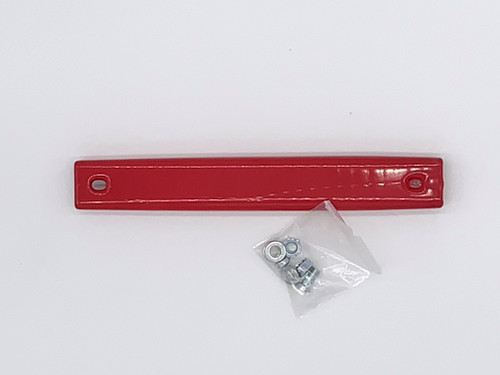 Red Rubber Coated Magnetic License Plate Holder