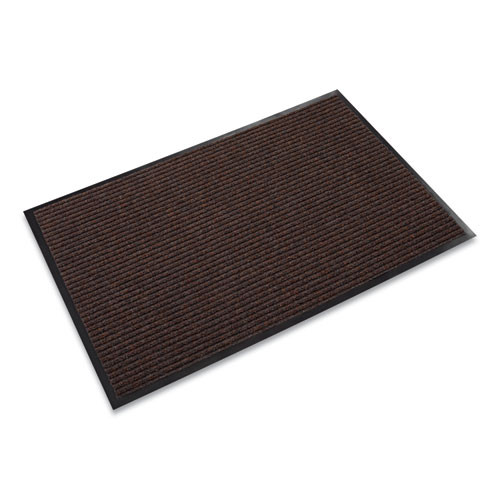 Needle Rib Wipe and Scrape Mat, Polypropylene, 48 x 72, Brown