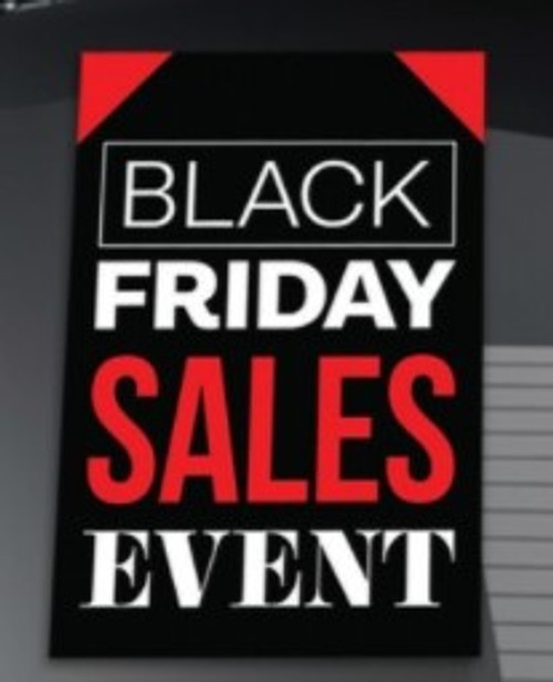 Black Friday Sale Stick-On Decal Tag