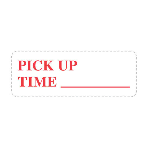 Pickup Time Self-Inking Stamps, 7/8" x 2 3/8"