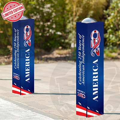 America Coroplast Bollard Covers
