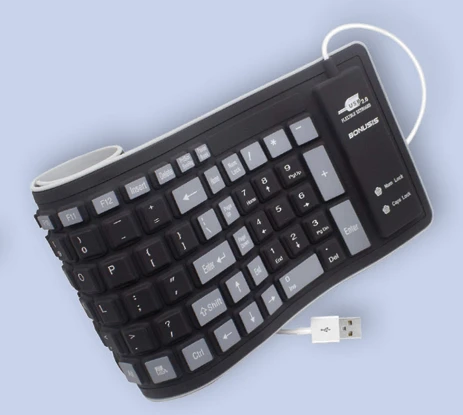 Rollable Waterproof USB Keyboard