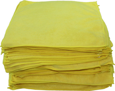 Microcloth Hi-Tech Industries HT-20-100Y Plush Microfiber Polishing Cloth - 16