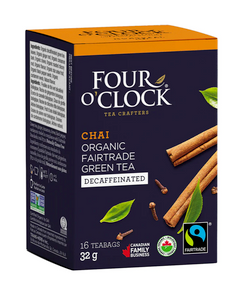 Decaffeinated Green Tea Chai - Fairtrade, Organic Decaffeinated Green Tea Chai - Fairtrade, Organic