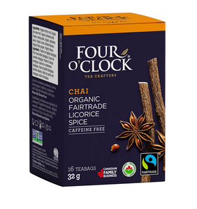 Decaffeinated Licorice Spice Chai Tea - Fairtrade, Organic Decaffeinated Licorice Spice Chai Tea - Fairtrade, Organic