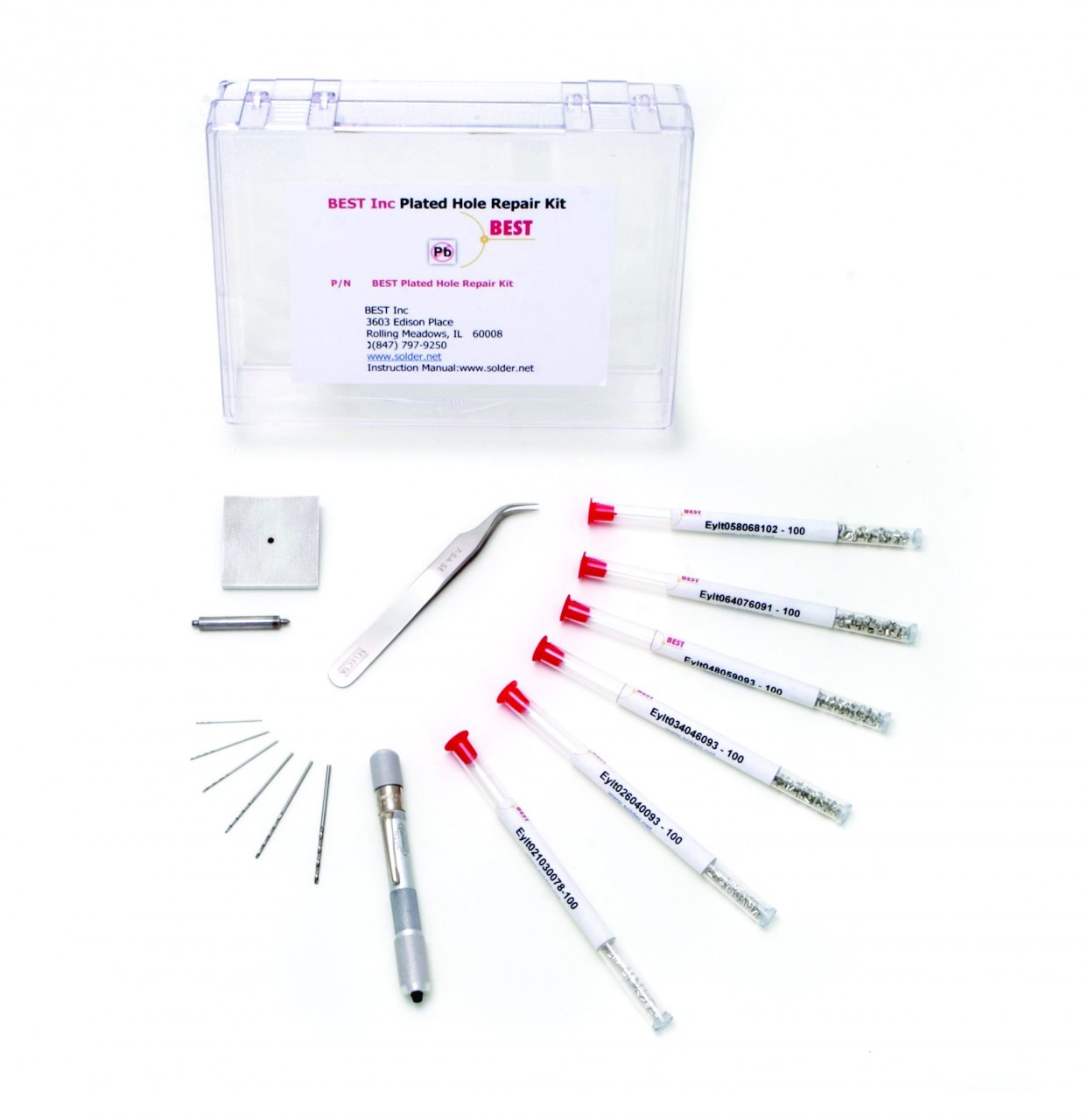 Rivetti Per Fori Metallizzati 0.6/0.8mm-500 Pezzi - Through Hole - Foto 10