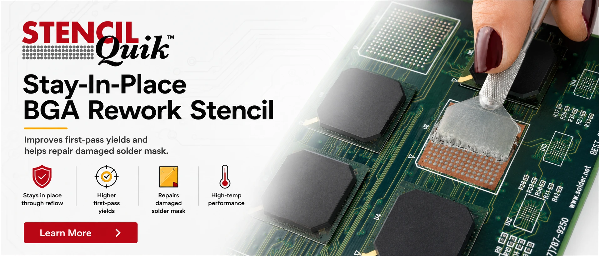 Pcb Rework Tools Kit PCB Repair Tools - Rework Stencils, Reballing Preforms & SMT Stencils ...