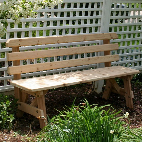 Cedar Backed Bench
