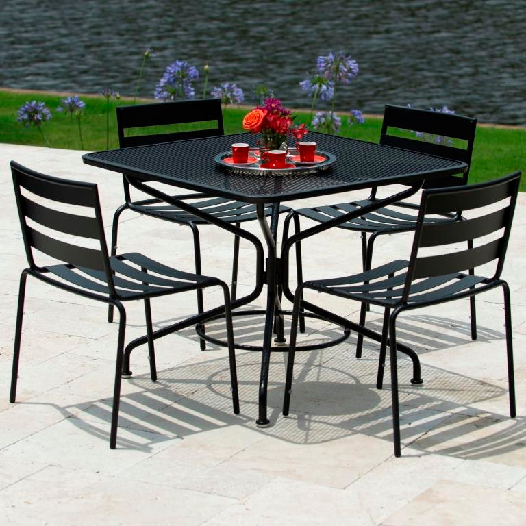 Black Wrought Iron Patio Bistro Set Bistro Cafe Set