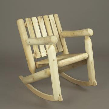 Rustic Log Rocking Chair|Low Back Rocking Chair