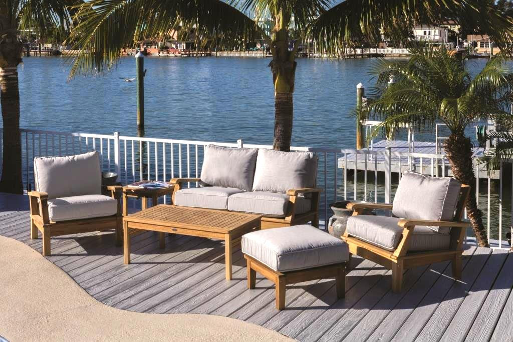 Teak Deep Seating Patio Furniture Outdoor Sectionals & Sets