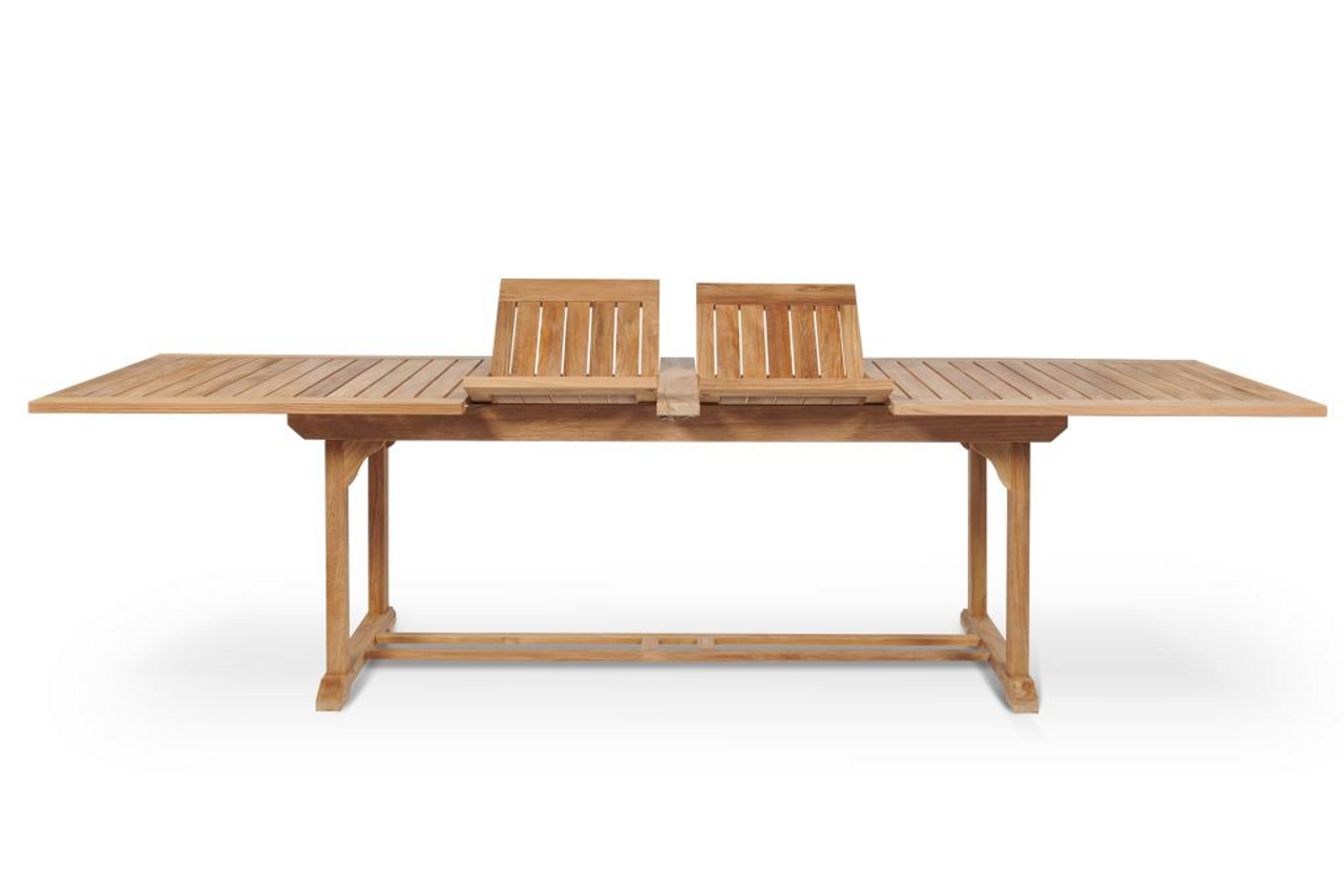 82" To 118" Double Extendable Table Teak Tables for Sale